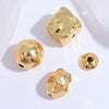 Wholesale Spacer Beads Silver Retro Hammer Pattern Square Oval Eggshaped For Diy Bracelet Necklace Electroplating