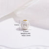 Wholesale Spacer Beads 925 Sterling Silver Frosted Stars Gold Coin Pattern Transfer Hollow Carved Round Vintage Electroplated