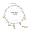 Wholesale Special Shaped Baroque Imitation Pearl Necklace And Bracelet Jewelry Set With Marine Life Pattern And Electroplating Process
