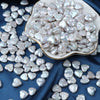 Wholesale Special Shaped Loose Freshwater Pearl Beads Love Pattern Bare Stone Style With Half Hole Punch