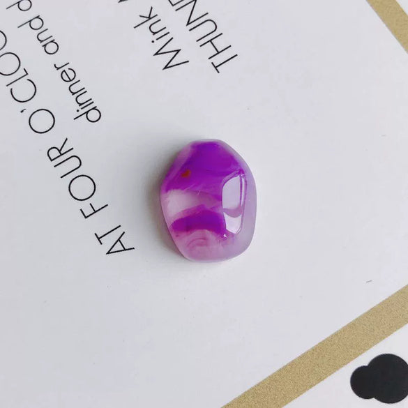 Wholesale Specialshaped Mobile Phone Case Accessories And Earrings Hairpin Accessories In Plastic And Resin With Water Ripple Smudged Design