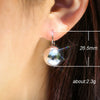 Wholesale Spherical Copper Earrings With Geometric Design And Diamond Treatment For Women