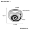 Wholesale Spiral Pattern Oil Drop 316L Stainless Steel 18K Gold Plated Finger Ring For Women Retro Simple Geometric Style