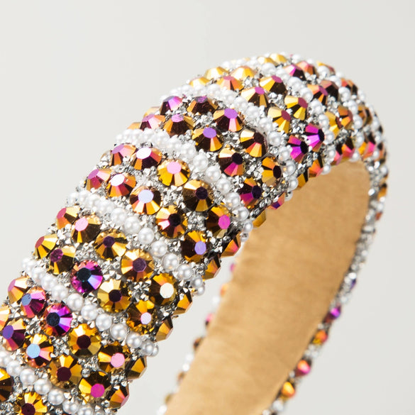 Wholesale Sponge Hair Hoop Set With Diamonds For Women