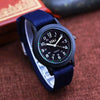 Wholesale Sports Canvas Quartz Wristwatch For Boys And Men Alloy Case Rose Gold Clasp Round Dial Leisure Style