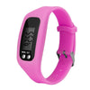 Wholesale Sports Watch Silicone Strap Plastic Case And Mirror Rectangular Dial Multi Function Pedometer Led Display