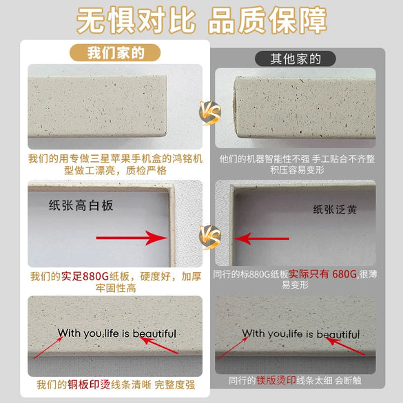 Wholesale Spot Bow Jewelry Packaging Box Made Of Paper And Cardboard For Necklace Ring Pendant Bracelet Earrings Storage
