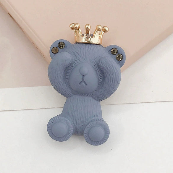 Wholesale Spray Paint Zinc Alloy Rhinestone Bear Headdress And Shoe Flower Jewelry Accessories