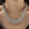 Wholesale Spring Trend Collar With Personality Exaggerated Design Sense Titanium Steel Electroplated 18K Gold Geometric Style