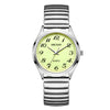 Wholesale Spring Watch Elastic Band Strong Luminous Couple Watch Alloy Case Round Dial Leisure Style