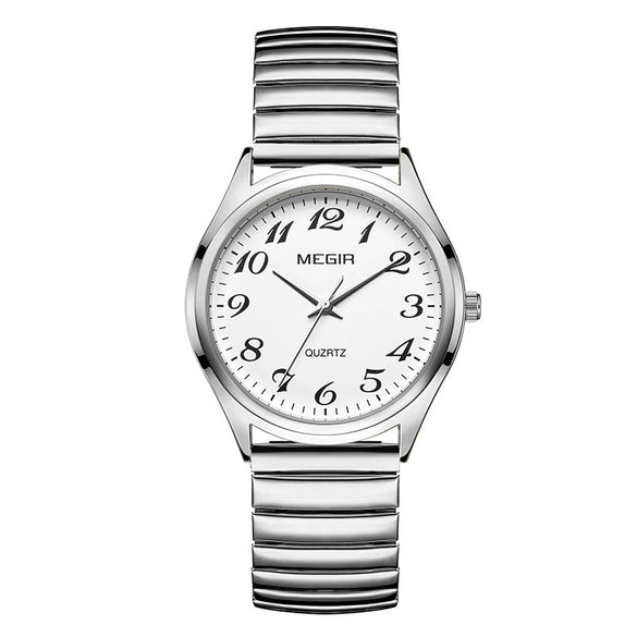 Wholesale Spring Watch Elastic Band Strong Luminous Couple Watch Alloy Case Round Dial Leisure Style