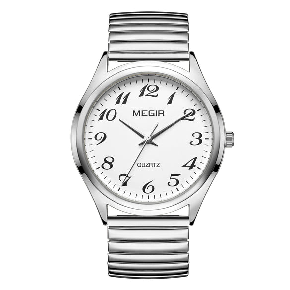 Wholesale Spring Watch Elastic Band Strong Luminous Couple Watch Alloy Case Round Dial Leisure Style