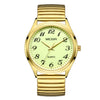 Wholesale Spring Watch Elastic Band Strong Luminous Couple Watch Alloy Case Round Dial Leisure Style
