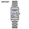 Wholesale Square Alloy Alloy And Steel Belt Quartz Women's Watch With Roman Numeral Semiwaterproof And Leisure Style