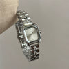 Wholesale Square Alloy And Metal Ladies' Medieval Style Simple Elegant High End Fashion Light Luxury Wristwatch With Spiral Crown And Butterfly Double Snap Buckle