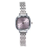 Wholesale Square Casual Alloy Case Stainless Steel Band Female Student Silver Vintage Watch
