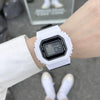 Wholesale Square Electronic Watch Plastic Mirror Silicone Strap Plastic Case Leisure Style For Female Students