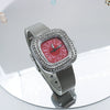 Wholesale Square Quartz Watch With Alloy Case Stainless Steel Strap And Diamondembedded Fashion Leisure Style