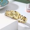 Wholesale Square Rectangle Fashion Waterproof Quartz Women Watch Made Of Alloy And Mineral Strengthened Glass Mirror