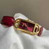 Wholesale Square Semibangle Bracelet Watch For Women Leather Inlaid With Super Fiber Strap And Alloy Case