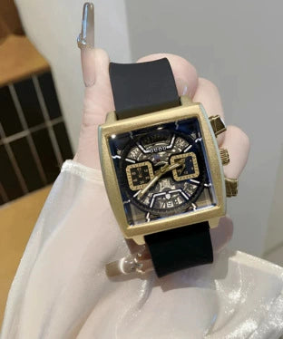 Wholesale Square Silicone Alloy Quartz Watch Leisure Style Suitable For Couples