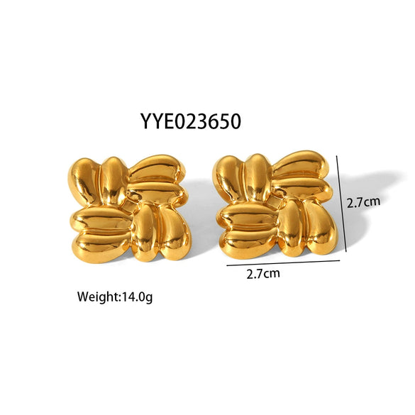 Wholesale Square Texture Titanium Steel And Stainless Steel Jewelry With Stars Sun Moon Clouds Universe Pattern For Unisex Pvd Furnace Real Gold Electroplating