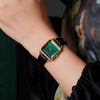 Wholesale Square Women's Watch Alloy Case Pu Leather And Alloy Steel Strap Rose Gold Buckle Fashion Style