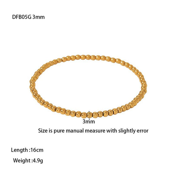 Wholesale Stackable Elastic Cord Bracelet With Floral Beads And Geometric Pendant For Women Stainless Steel Electroplated