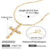 Wholesale Stackable Electroplated Stainless Steel Cross Necklace For Women
