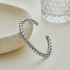 Wholesale Stackable Geometric Stainless Steel 18K Gold Electroplated Beaded Bracelet For Women