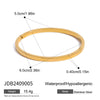 Wholesale Stackable Geometric Stainless Steel Rhinestone Electroplated Bracelet For Women