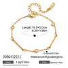 Wholesale Stackable Geometric Titanium Steel Electroplated Bracelet For Women With Minimalist Style