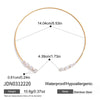 Wholesale Stackable Jewelry Set Stainless Steel Titanium Steel Geometric Electroplated Necklace And Bracelet For Women