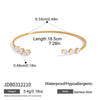 Wholesale Stackable Jewelry Set Stainless Steel Titanium Steel Geometric Electroplated Necklace And Bracelet For Women