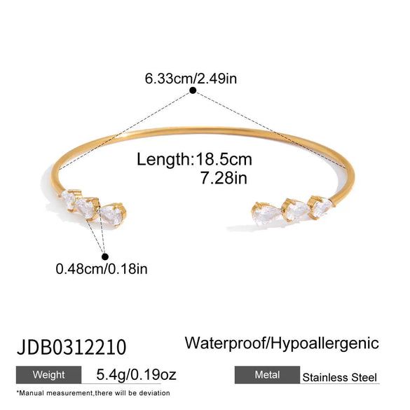 Wholesale Stackable Jewelry Set Stainless Steel Titanium Steel Geometric Electroplated Necklace And Bracelet For Women