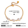 Wholesale Stackable Stainless Steel Geometric Electroplated Bracelets For Women Light Luxury High End Jewelry