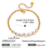 Wholesale Stackable Stainless Steel Geometric Electroplated Bracelets For Women Light Luxury High End Jewelry