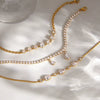 Wholesale Stackable Stainless Steel Geometric Electroplated Bracelets For Women Light Luxury High End Jewelry
