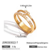 Wholesale Stackable Stainless Steel Geometric Electroplated Women's Bracelet