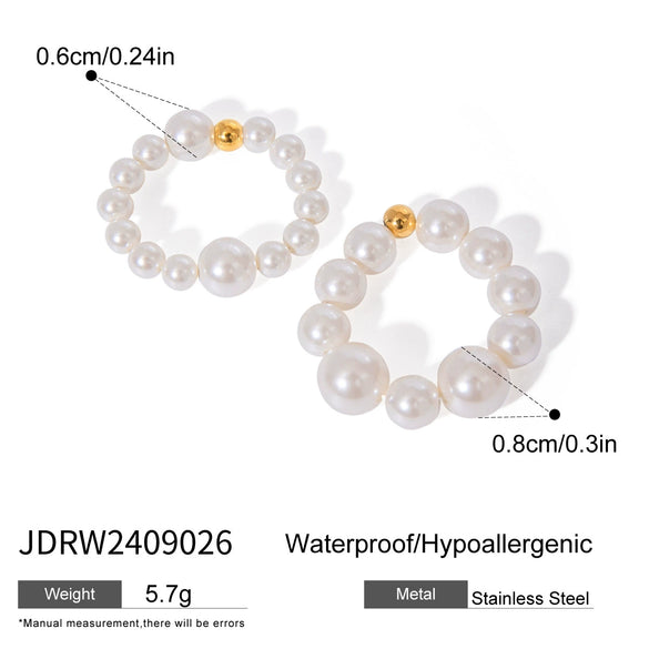 Wholesale Stackable Stainless Steel Geometric Electroplated Women's Bracelet