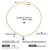 Wholesale Stacked Necklace Stainless Steel Geometric Pendant Electroplated For Women