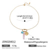 Wholesale Stacked Necklace Stainless Steel Geometric Pendant Electroplated For Women