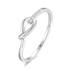 Wholesale Stacked Ring 925 Sterling Silver Geometric Simple Style Electroplated For Women