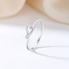 Wholesale Stacked Ring 925 Sterling Silver Geometric Simple Style Electroplated For Women