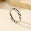 Wholesale Stacking Ring S925 Sterling Silver Retro Simple Women's Fashion Stylish Electroplated