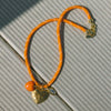 Wholesale Stacking Style Heart Fivepointed Star Pendant Necklace Electroplated 18K Gold Stainless Steel For Women