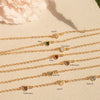 Wholesale Stacking Style Heart Pendant Stainless Steel Women's Bracelet Electroplated 18K Gold Color Retention
