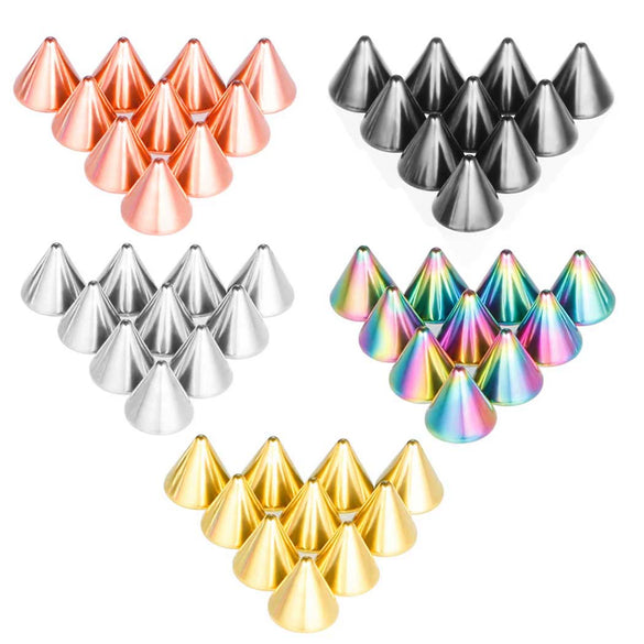 Wholesale Stainless Steel Accessories Electroplated Earrings Lip Nails Eyebrow Nails Belly Button Nails Replacement With Ball And Cone Shapes