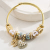 Wholesale Stainless Steel Alloy Diamondtreated Heart And Bow Pattern Bracelet For Women