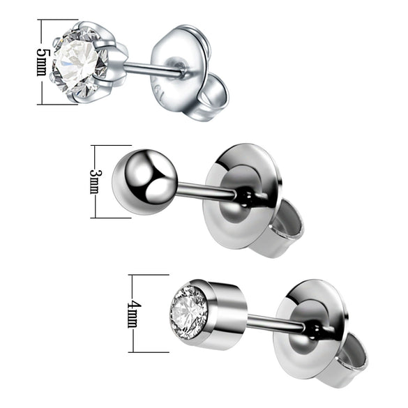 Wholesale Stainless Steel And Ceramic Ear Piercing Artifact With Geometric Design And Electroplating Treatment